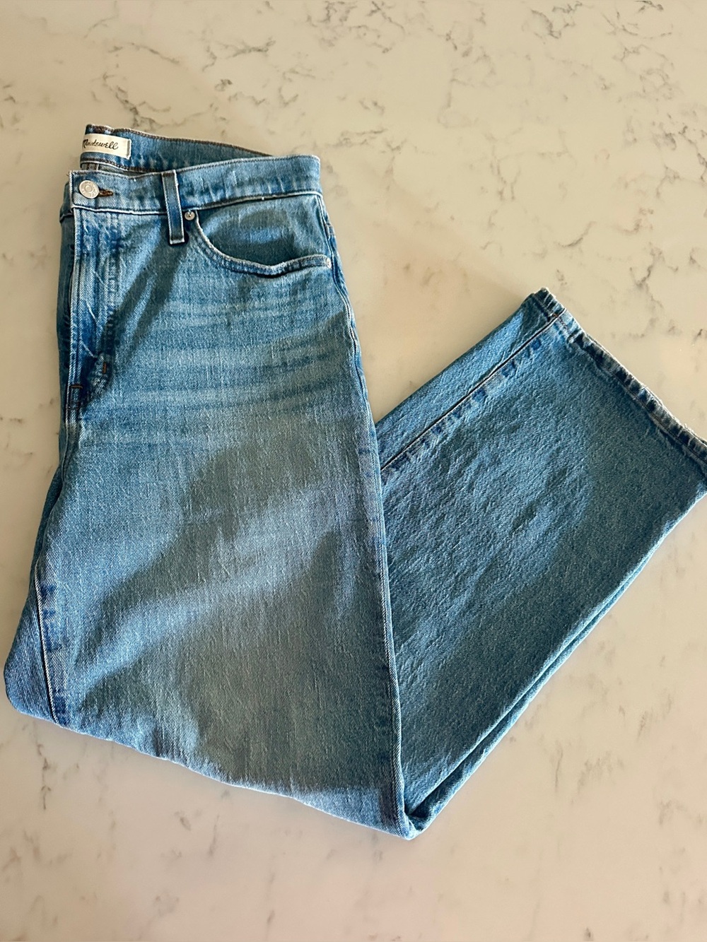 Madewell THE PERFECT
VINTAGE WIDE-LEG JEAN Light Blue Denim Jeans